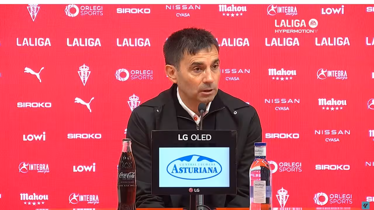 Asier Garitano habla tras el Sporting 3-2 Cartagena/LA LIGA HYPERMOTION
