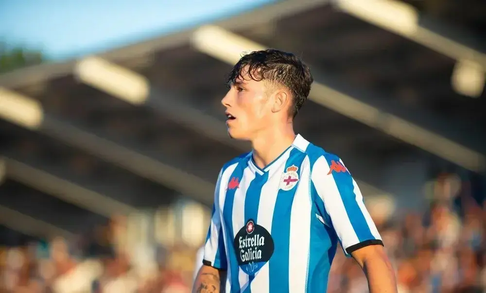 Kevin Sánchez en un partido con el equipo coruñés/Foto: DEPORTIVO DE LA CORUÑA