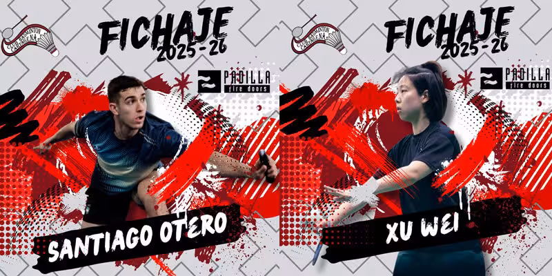 Santiago Otero y Xu Wei, nuevos fichajes del equipo cartagenero/Foto: PUERTAS PADILLA