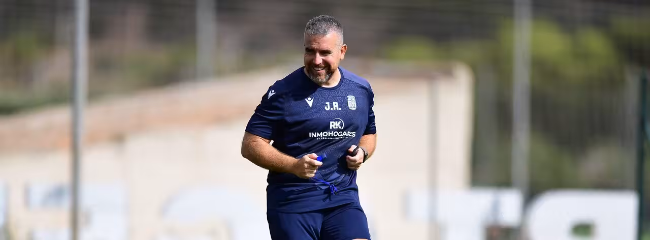 Javi Rey enfatiza que el &uacute;nico objetivo es el H&eacute;rcules, sin pensar en el doble compromiso de la pr&oacute;xima semana/Foto: FC CARTAGENA