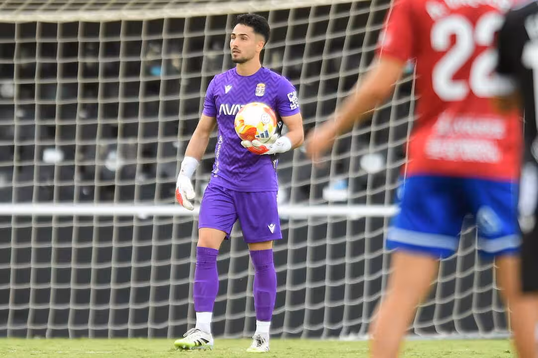 Iván Martínez logró dejar la portería a cero en su debut liguero en el Cartagonova/Foto: FC CARTAGENA