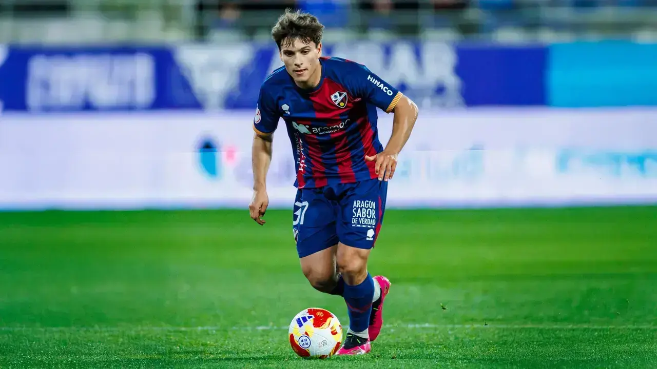 Willy Chatiliez durante su estancia en el conjunto oscense/Foto: SD HUESCA