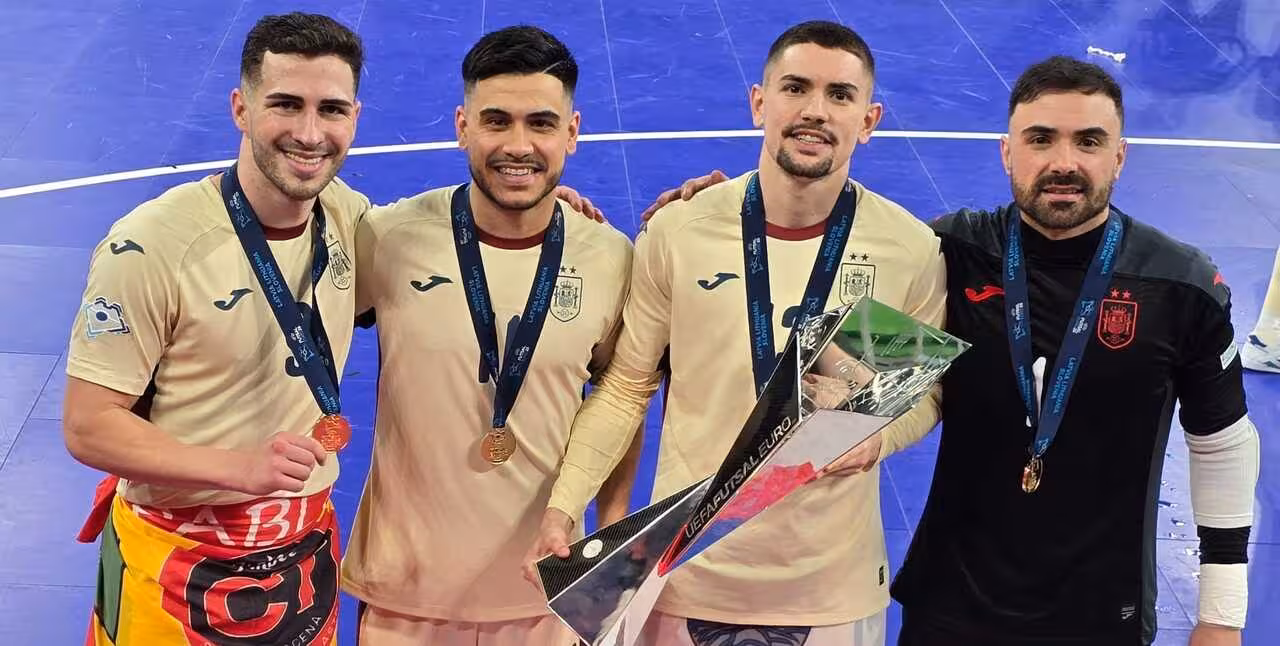 Hasta cuatro jugadores meloneros ayudaron al combinado nacional a lograr el Europeo/Foto: RFEF/JCT