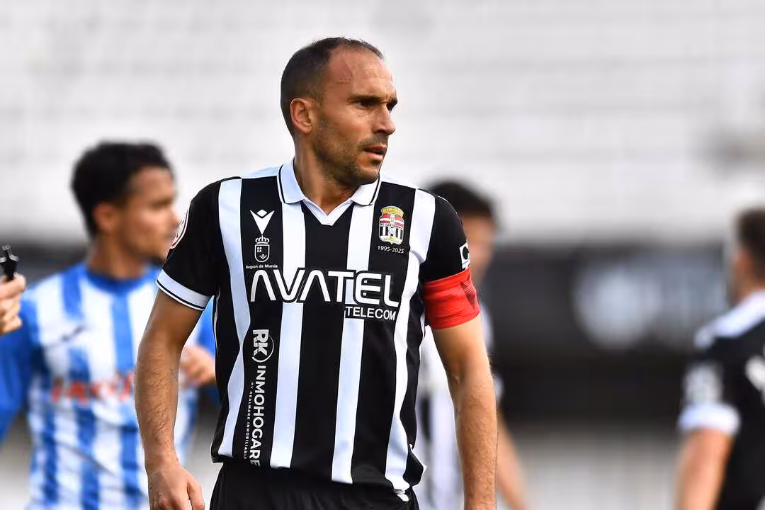 Nacho Mart&iacute;nez, durante el amistoso ante el &Aacute;guilas del pasado domingo/Foto: FC CARTAGENA