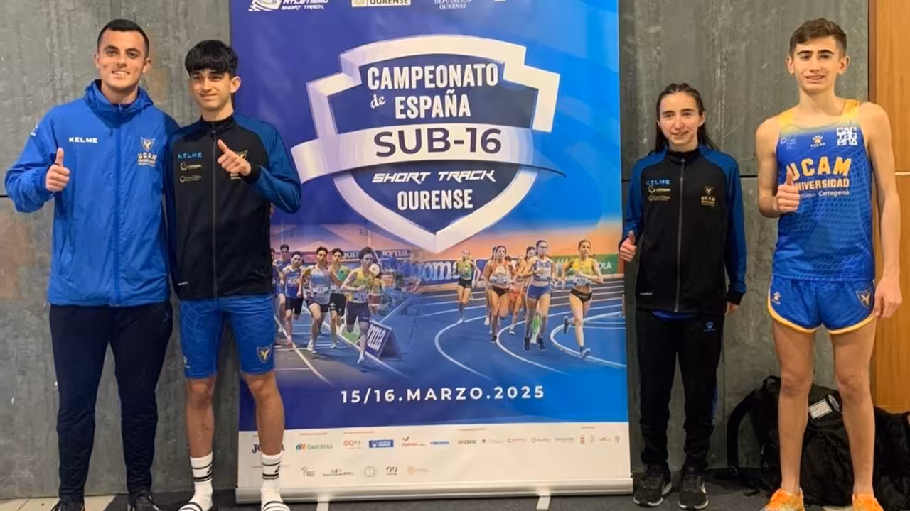 Destacada actuación del UCAM Atletismo Cartagena en el Campeonato de España de Short Track Sub-16 en Ourense/FOTO UAC