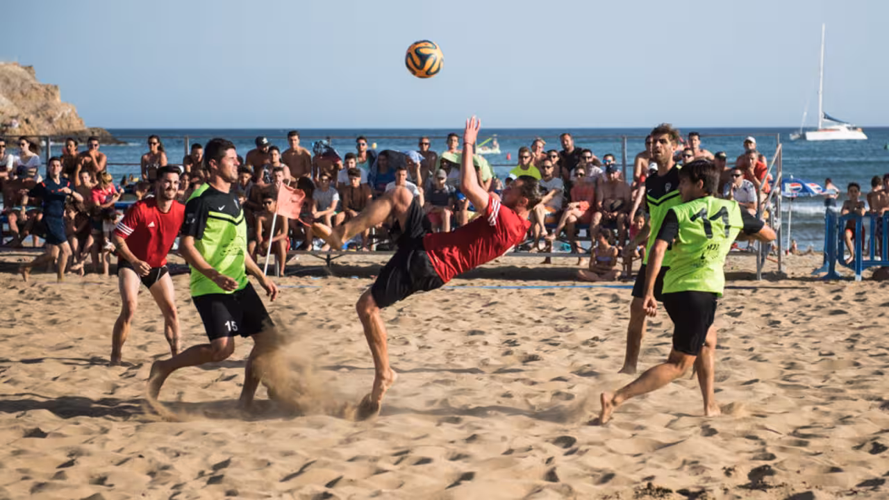 foto futbol playa