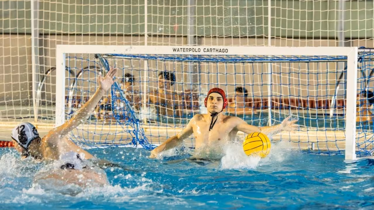 Waterpolo en la piscina del Palacio de Deportes de Cartagena. Campeonato de España Juvenil 2025/ANTONIO NIETO-WATERPOLO CARTHAGO