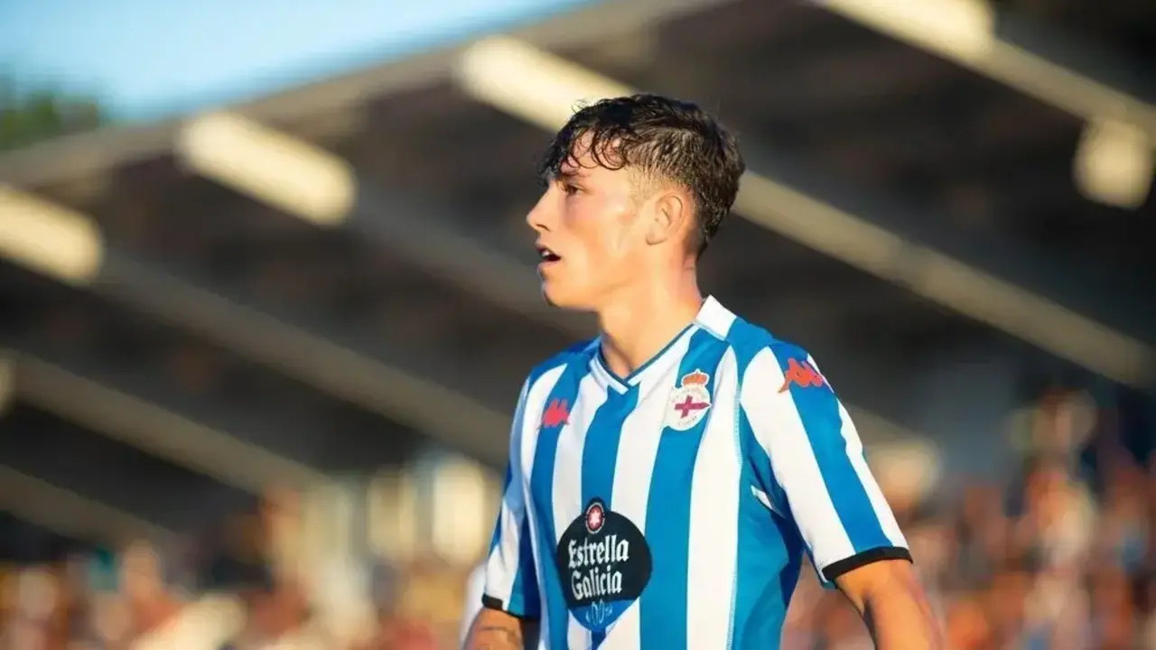 Kevin Sánchez en un partido con el equipo coruñés/Foto: DEPORTIVO DE LA CORUÑA