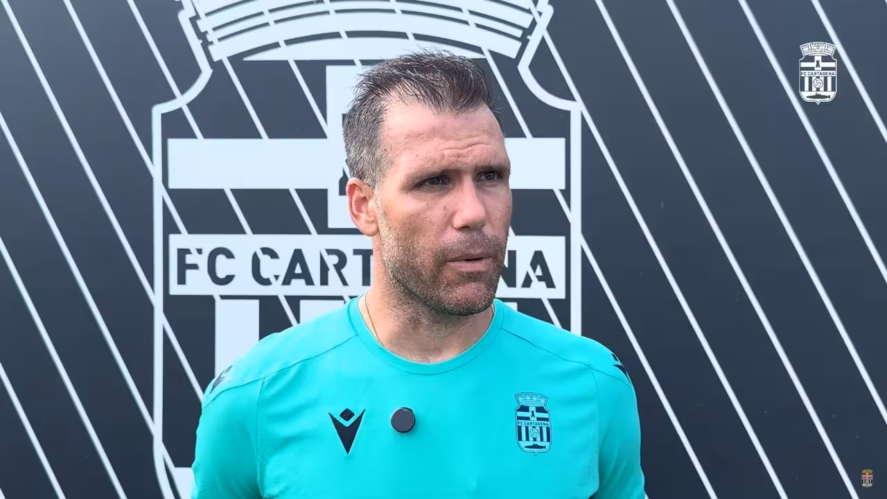 Alfredo Ortuño, claro y directo como siempre/Foto: FC CARTAGENA