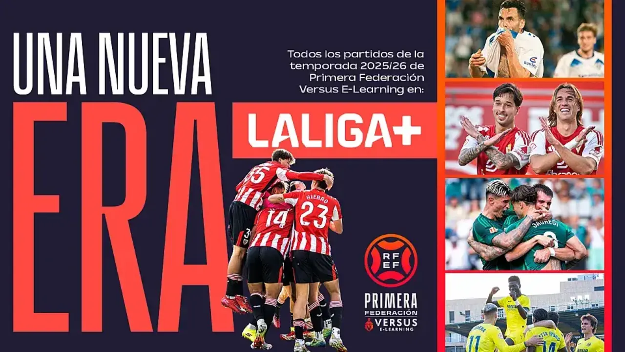 Anuncio del acuerdo entre la RFEF y la plataforma LaLiga+