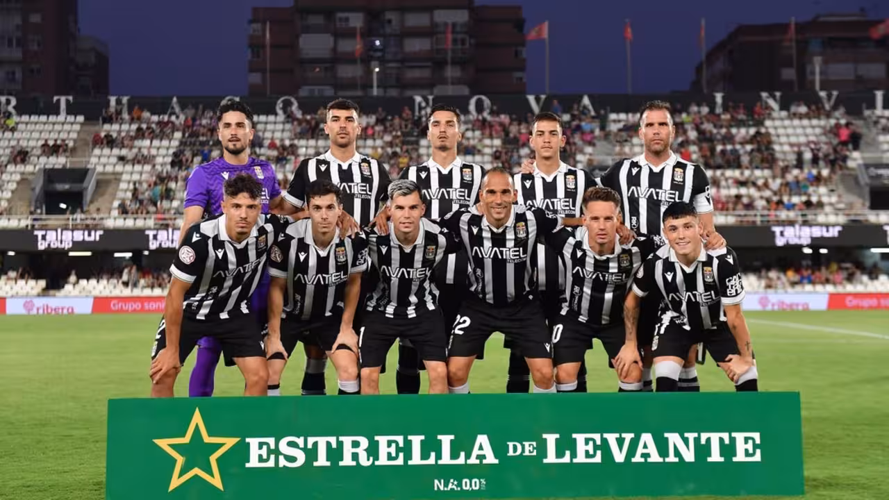 El once inicial escogido por Javi Rey en la Carabela de Plata/Foto: FC CARTAGENA