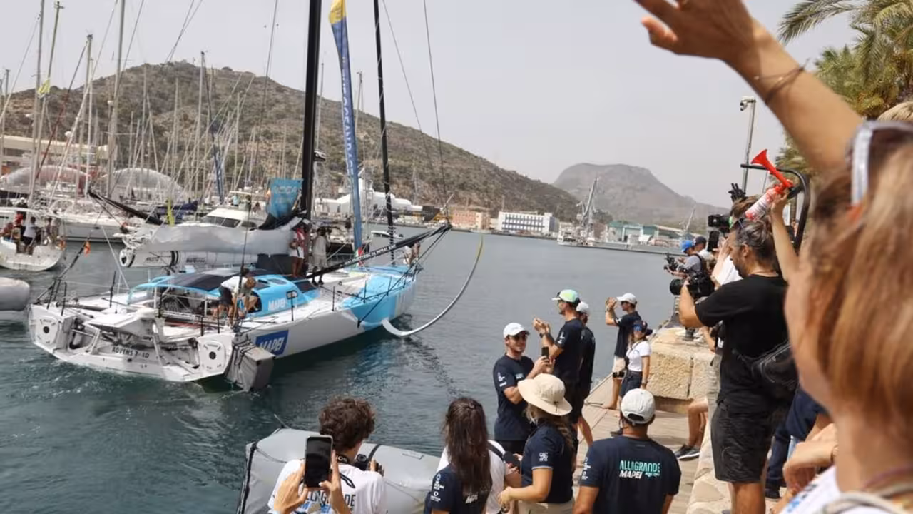 Despedida de la Ocean Race Europa 2025 tras su paso por Cartagena/Foto: CARTAGENA.ES