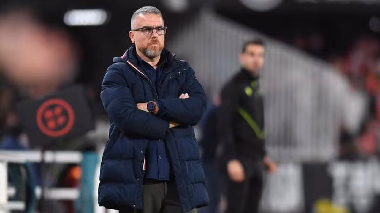 Javi Rey, autocrítico con el juego de los suyos en el derbi/Foto: FCC