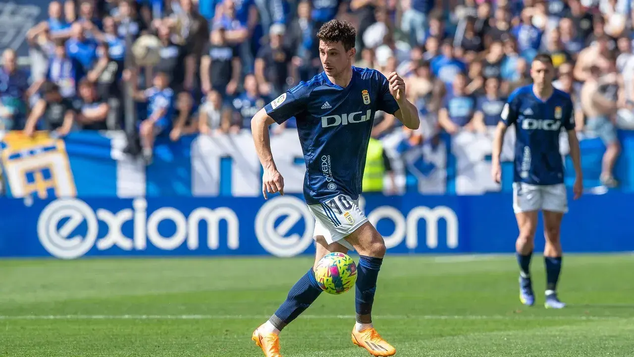 Borja S&aacute;nchez en su etapa en el equipo asturiano/Foto: REAL OVIEDO