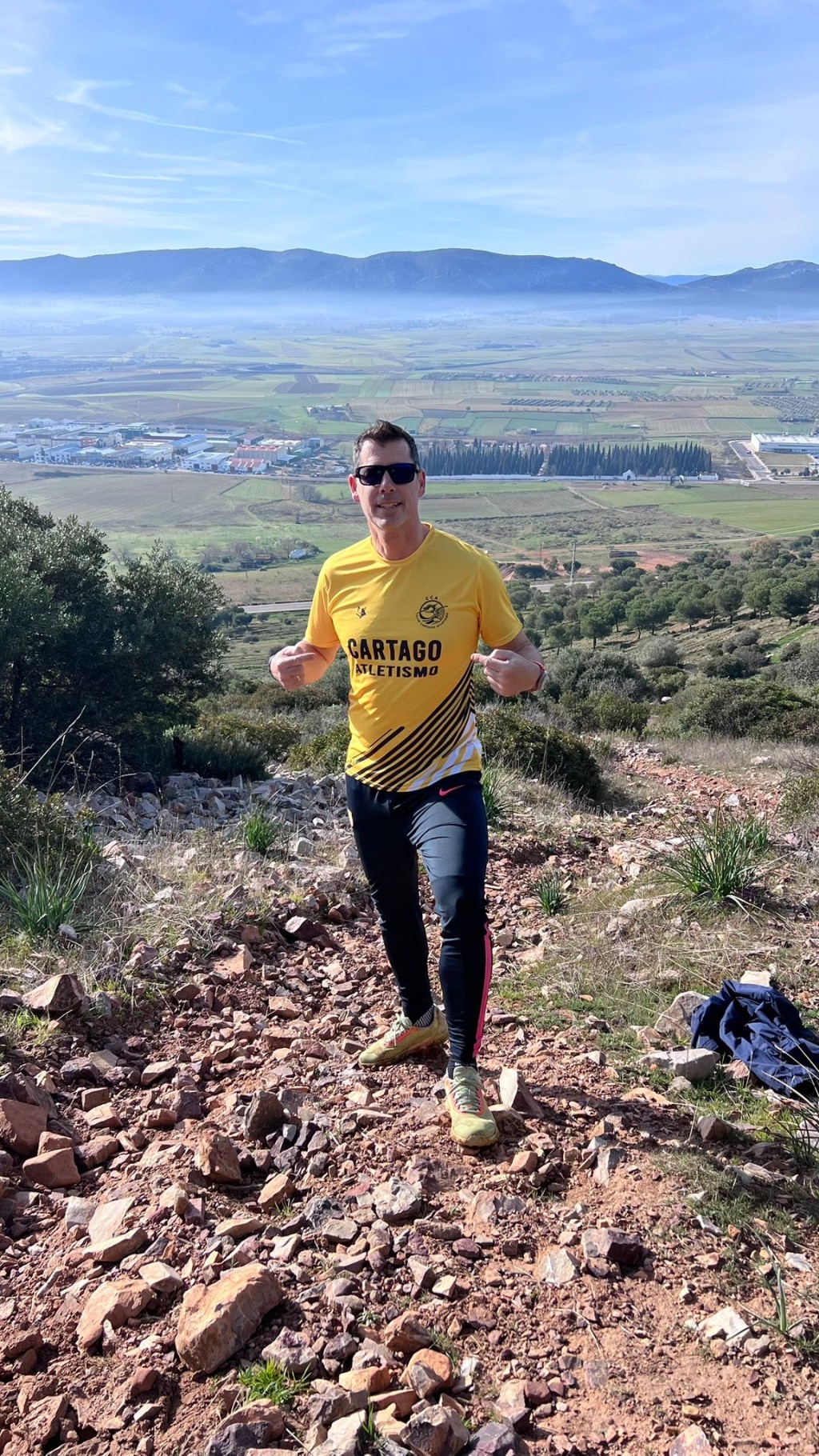 Javier Bermejo con la camiseta del Cartago Atletismo/Foto: CARTAGO ATLETISMO