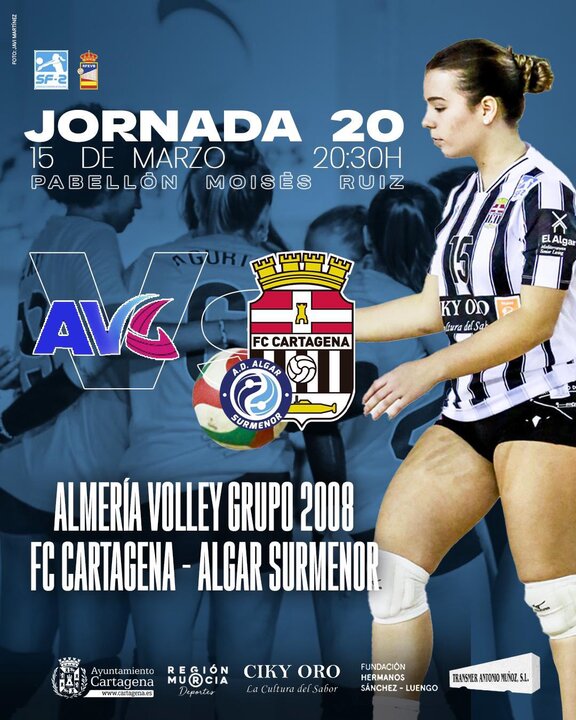 Cartel del partido de este sábado en el Pabellón Moisés Ruiz/ALGAR SURMENOR