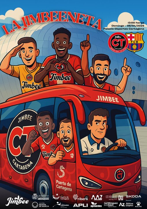 Cartel anunciador del choque/JCT