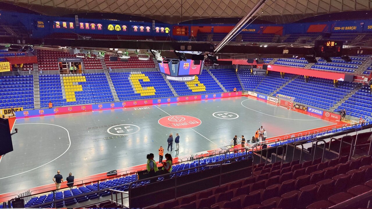 El Palau Blaugrana instantes antes de comenzar el choque/FCB