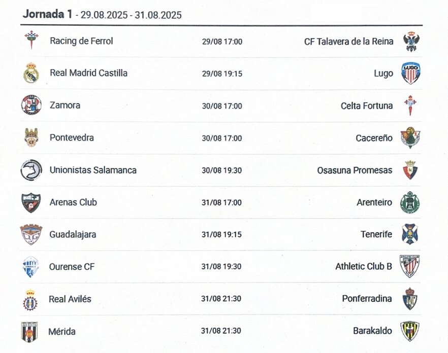 jornada primera grupo 1