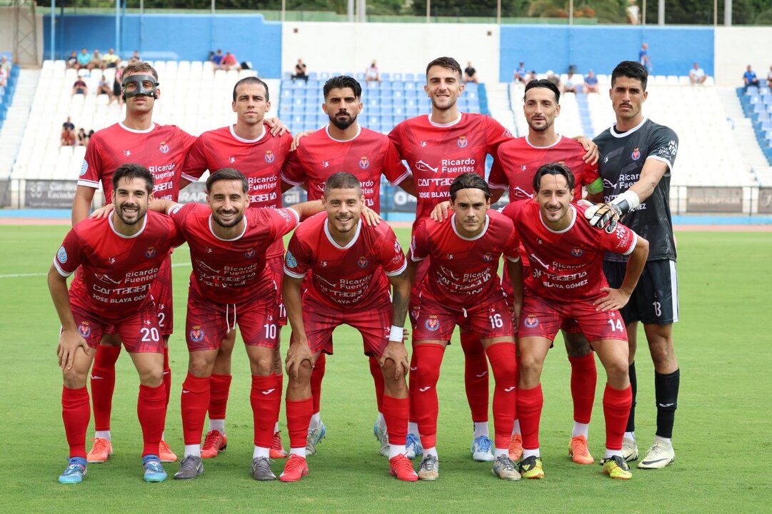 El once titular del equipo minero en el Álvarez Claro/Foto: DEPORTIVA MINERA