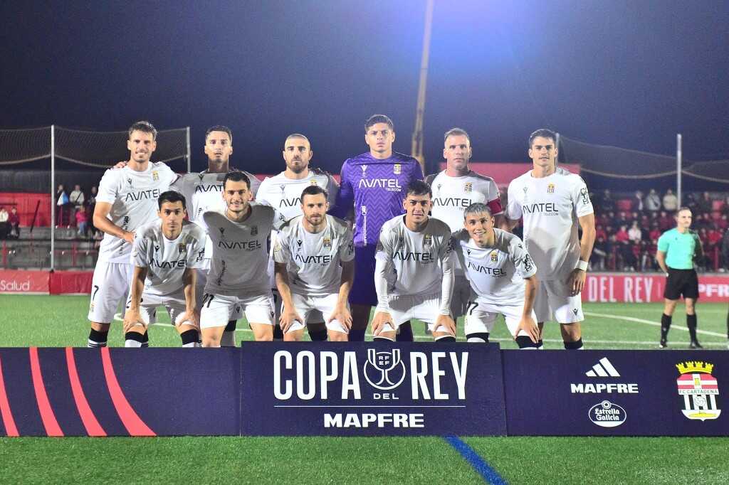 Los once escogidos por Javi Rey para salir de inicio en Puente Genil, con las novedades de Lucho y Vélez/Foto: FC CARTAGENA