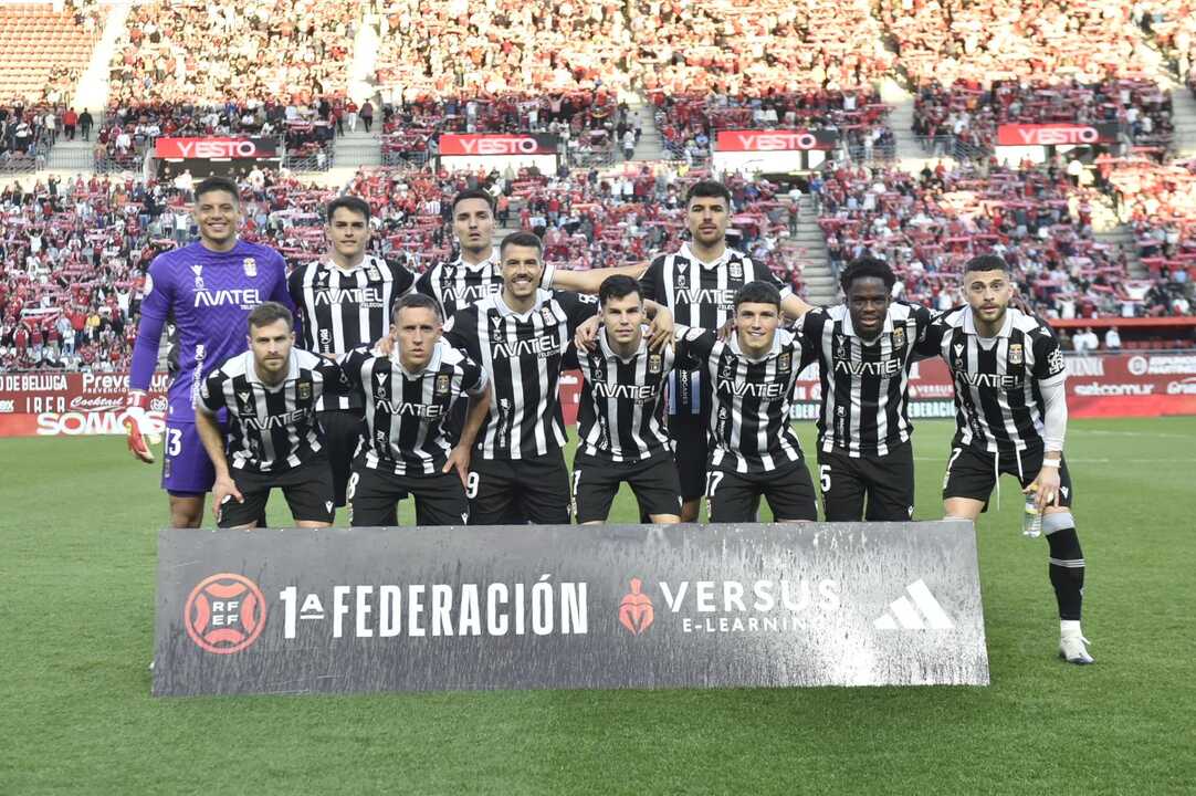 Once alineado por Iñigo Vélez para salir de comienzo en el Enrique Roca/Foto: FC CARTAGENA